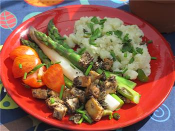 nrodlad sparris vegan tofu